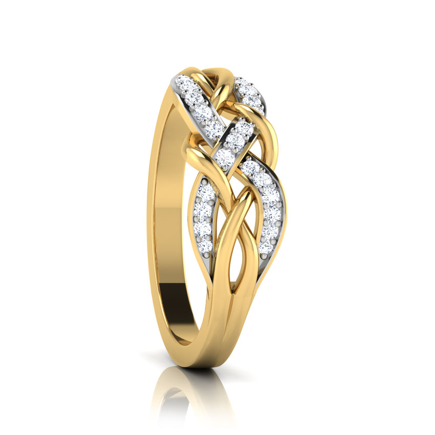 Braided Bow Diamond Ring Braided Bow Diamond Ring