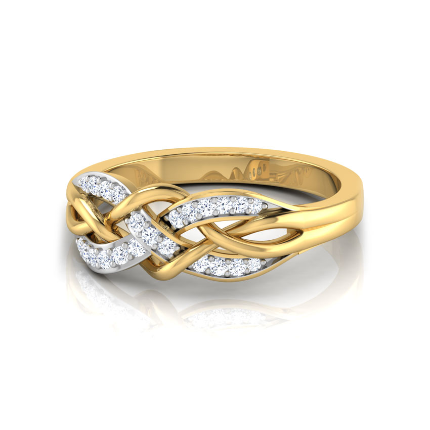 Braided Bow Diamond Ring Braided Bow Diamond Ring