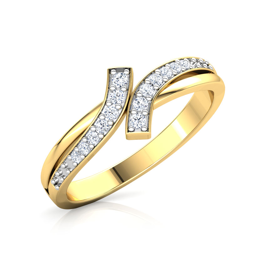 Diamond Rings 14 Karat Yellow Gold Theodara Diamond Ring