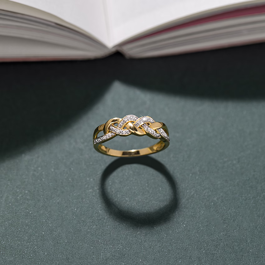 Diamond Rings 18 Karat Yellow Gold Nina Diamond Band