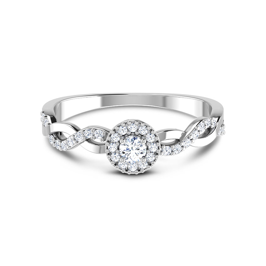 Braided Diamond Ring Braided Diamond Ring