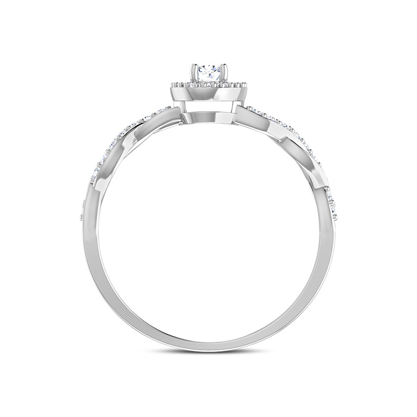 Braided Diamond Ring Braided Diamond Ring