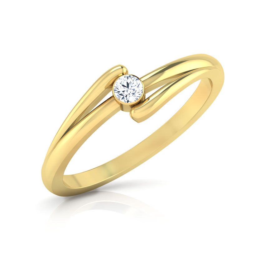 Diamond Rings 18 Karat Yellow Gold Merry Diamond Ring