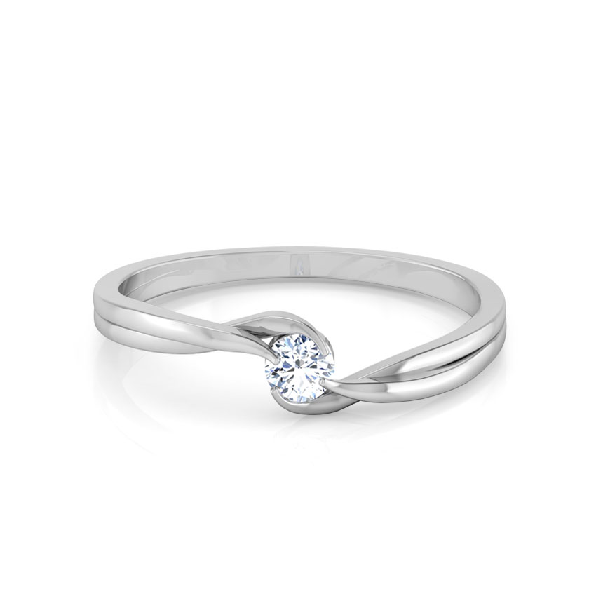 Curved Glimmer Diamond Ring Curved Glimmer Diamond Ring