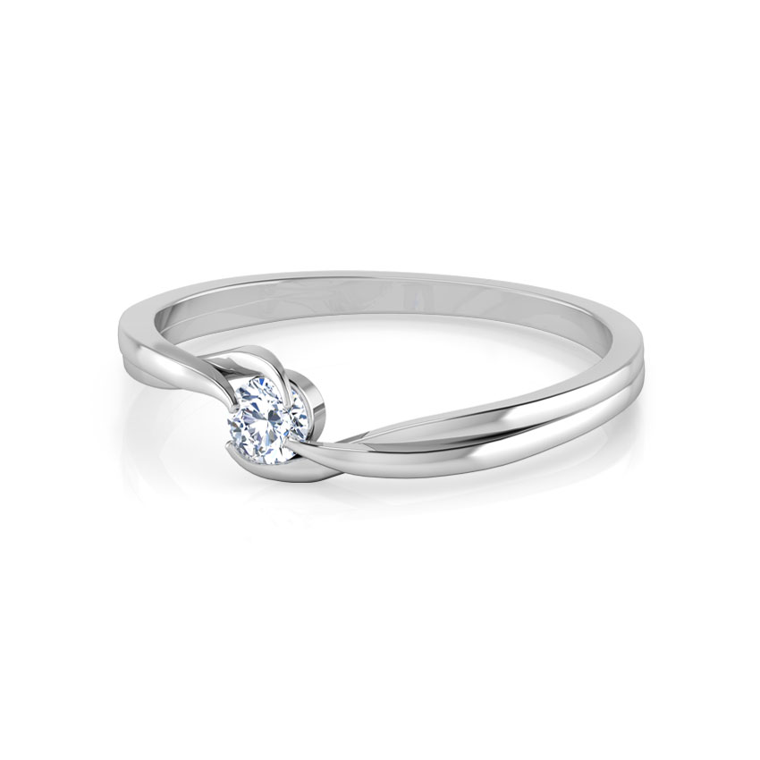 Curved Glimmer Diamond Ring Curved Glimmer Diamond Ring