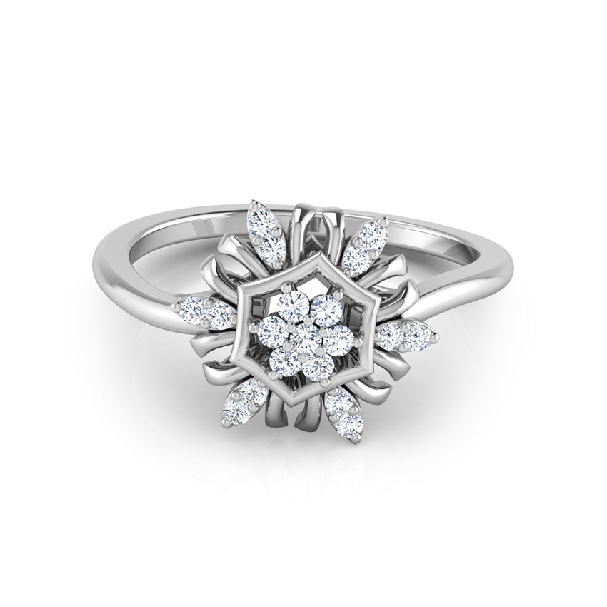 Floral Festive Diamond Ring