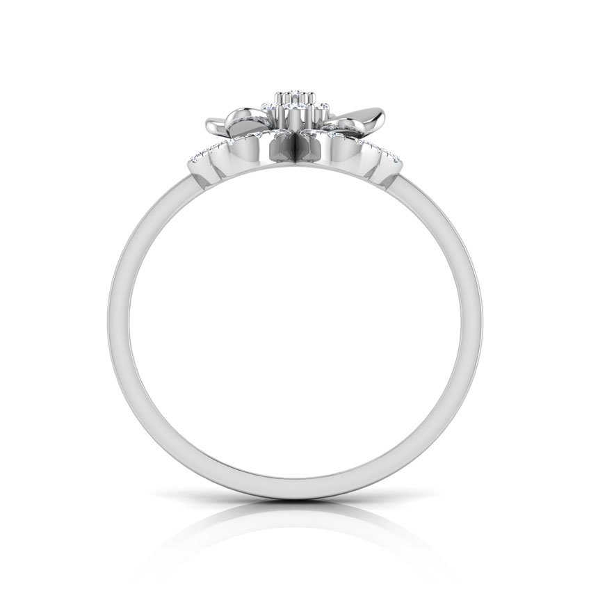 Trio Heart Petal Diamond Ring