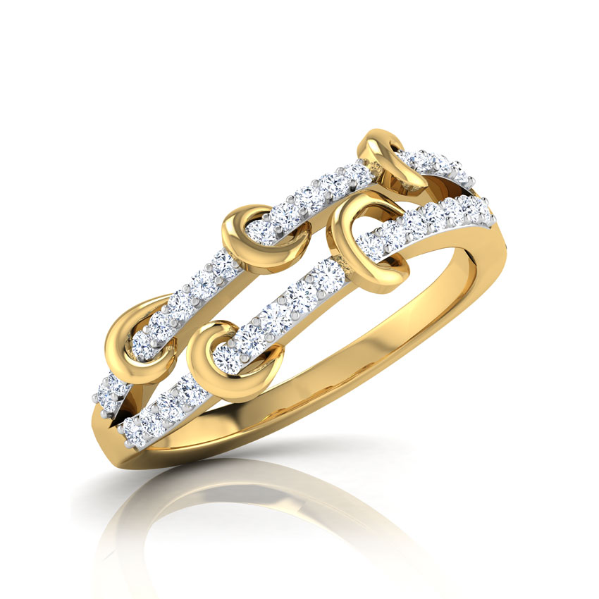 Ivy Two Row Diamond Band