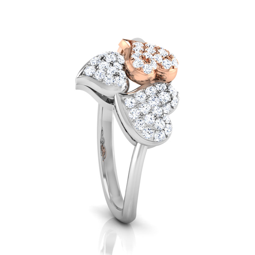 Trio Heart Diamond Ring