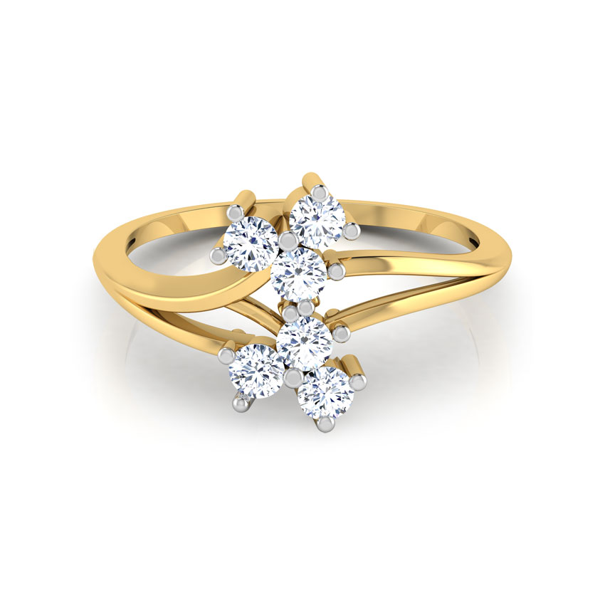Twin Flora Diamond Ring Twin Flora Diamond Ring
