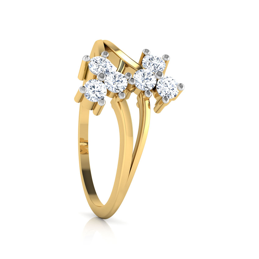 Twin Flora Diamond Ring Twin Flora Diamond Ring