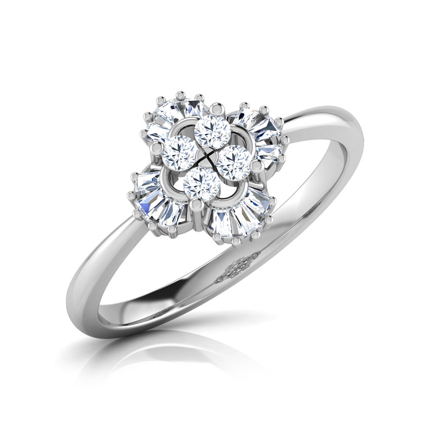 Diamond Rings 18 Karat White Gold Dazzle Diamond Ring