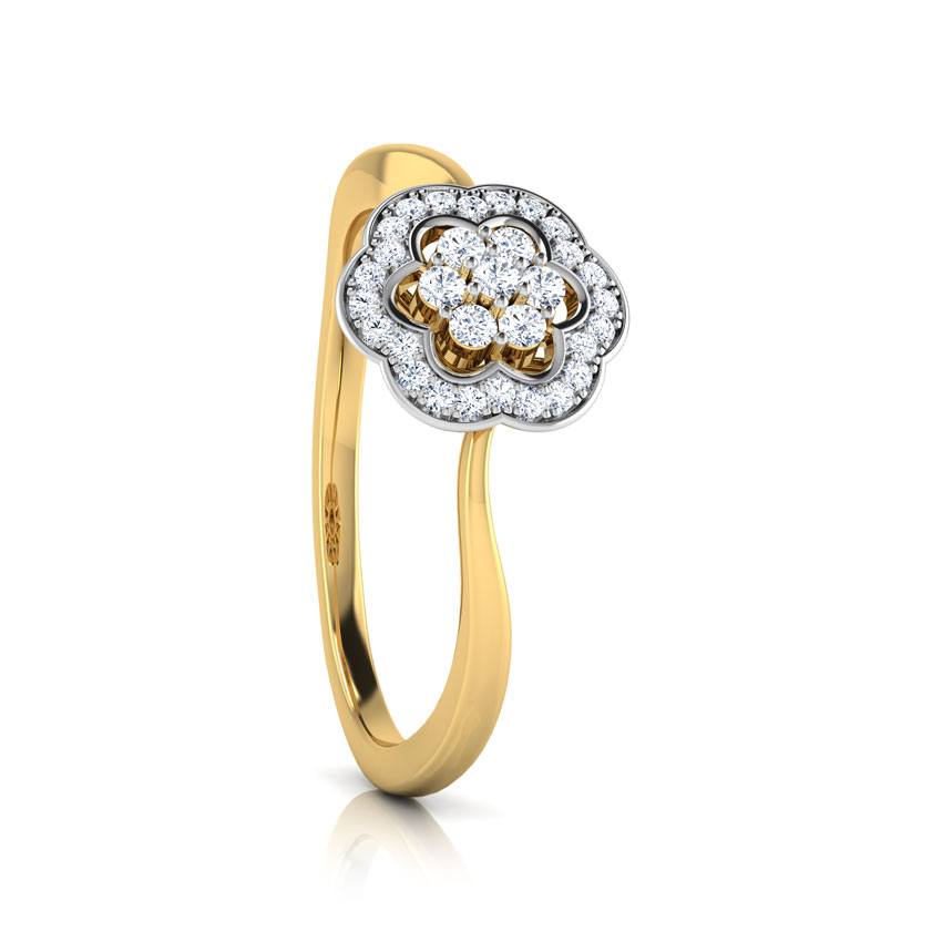 Rose Cluster Diamond Ring