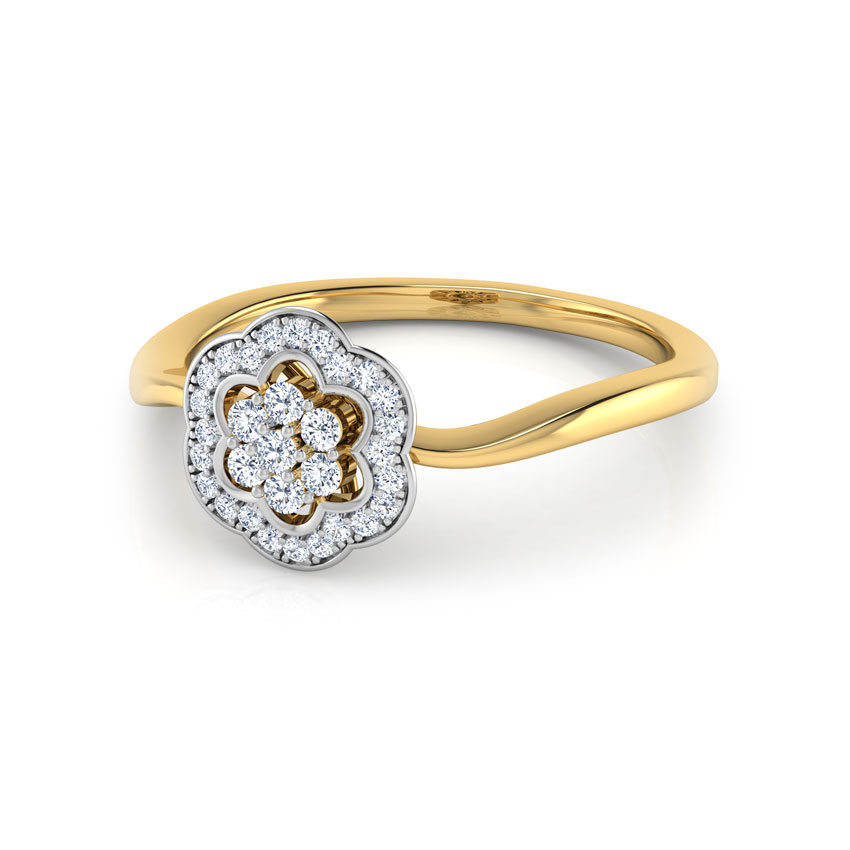 Rose Cluster Diamond Ring