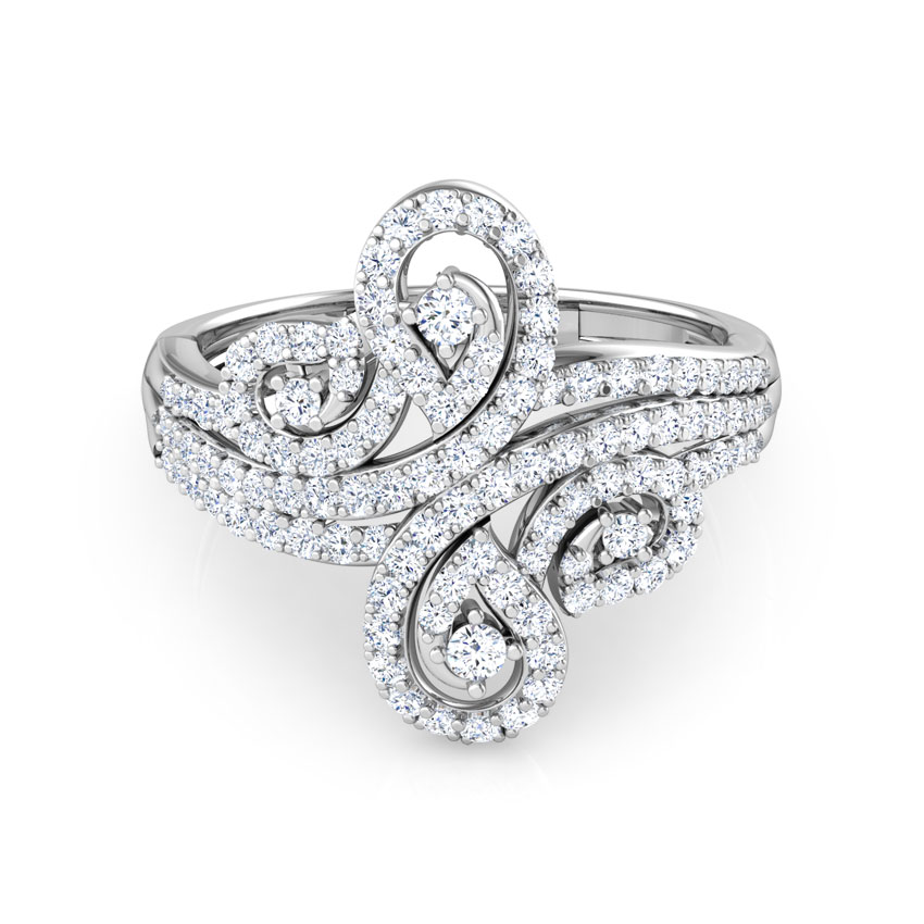 Lisa Twirl Diamond Ring