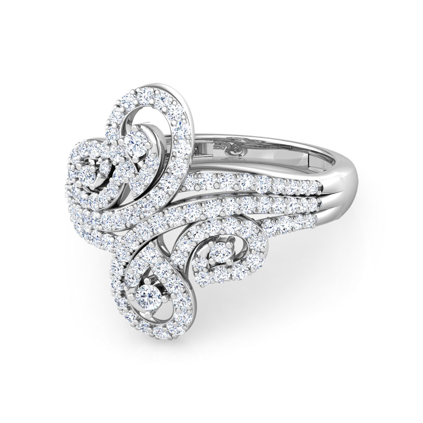 Lisa Twirl Diamond Ring