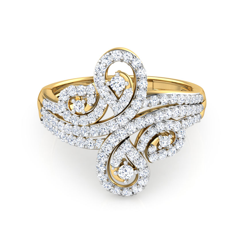 Lisa Twirl Diamond Ring