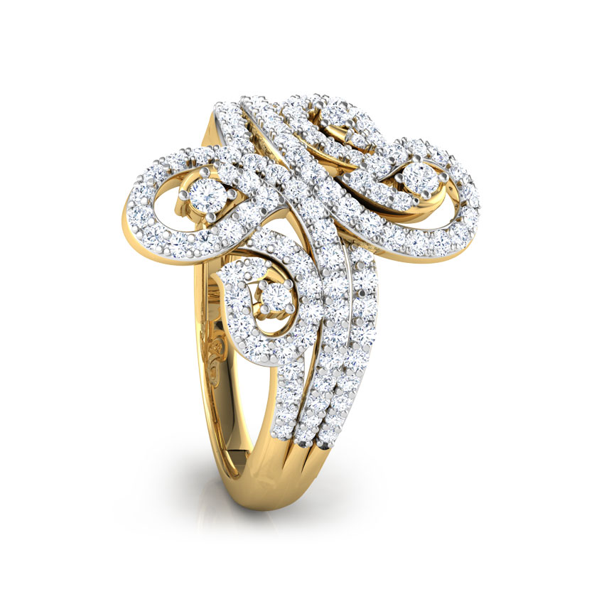 Lisa Twirl Diamond Ring
