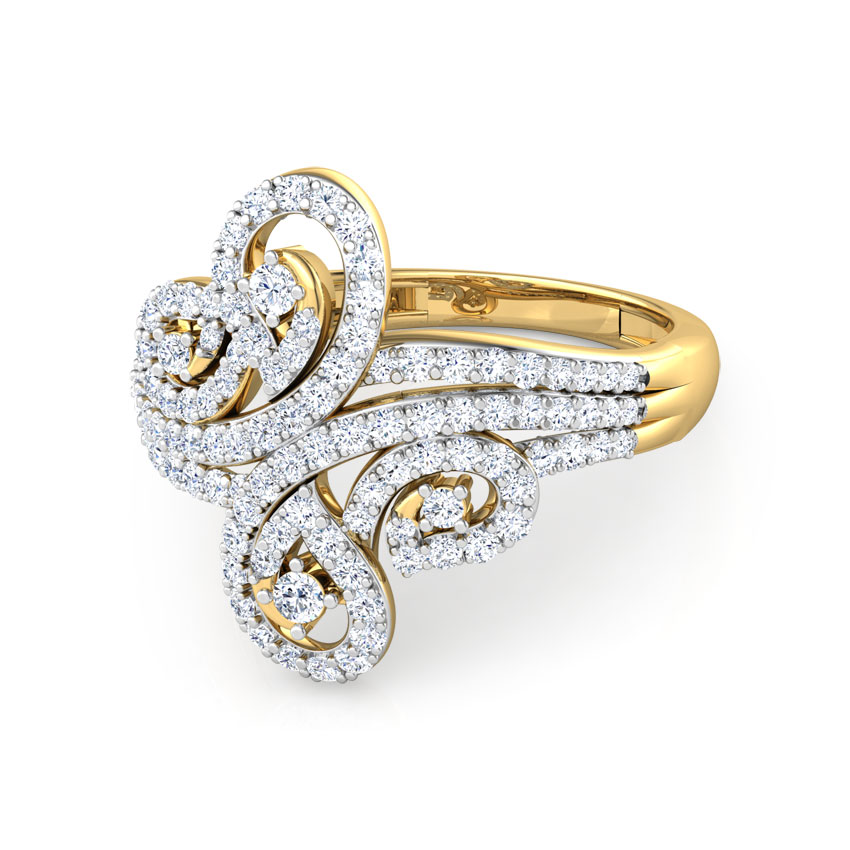 Lisa Twirl Diamond Ring