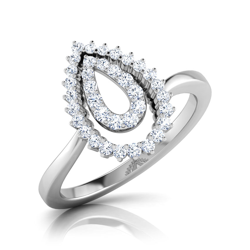 Sheer Double Pear Ring