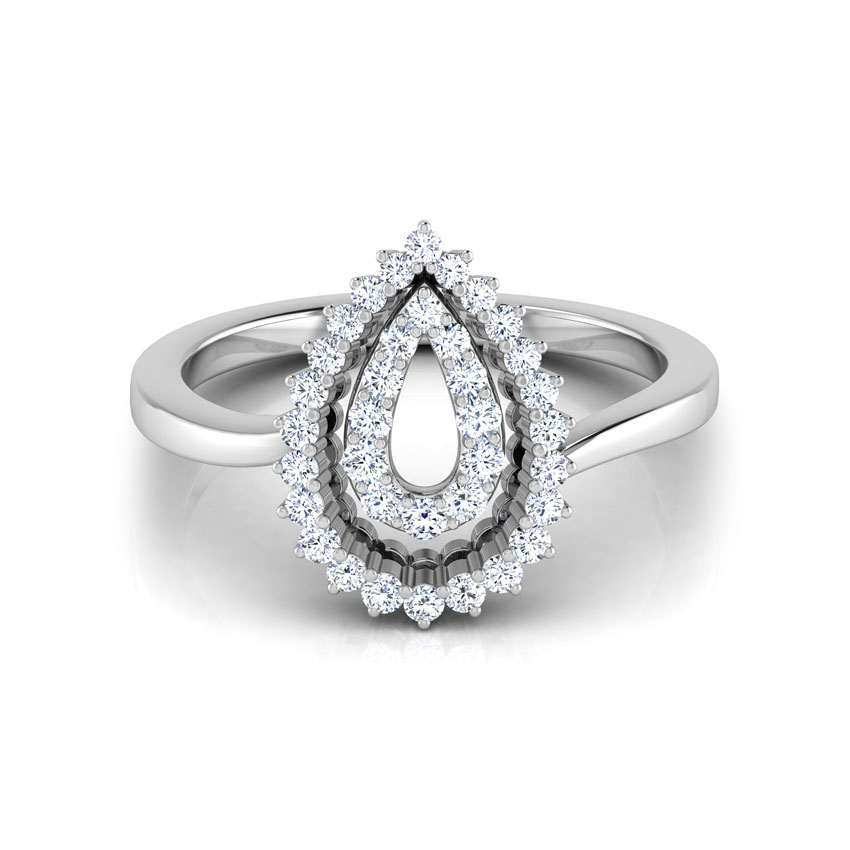 Sheer Double Pear Diamond Ring