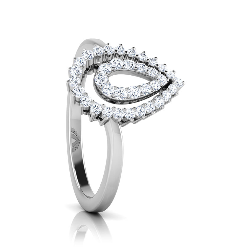 Sheer Double Pear Diamond Ring