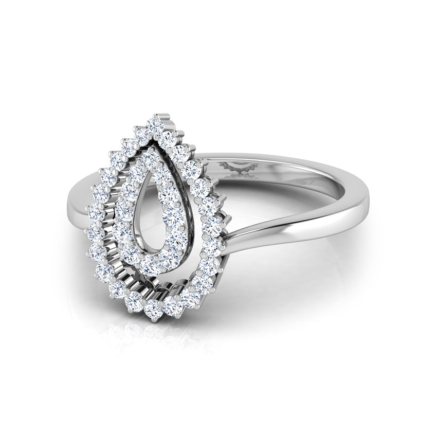 Sheer Double Pear Diamond Ring