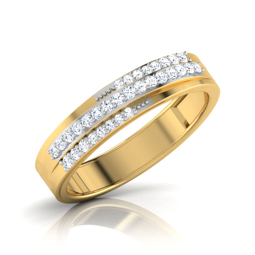 Leticia 3 Row Diamond Band