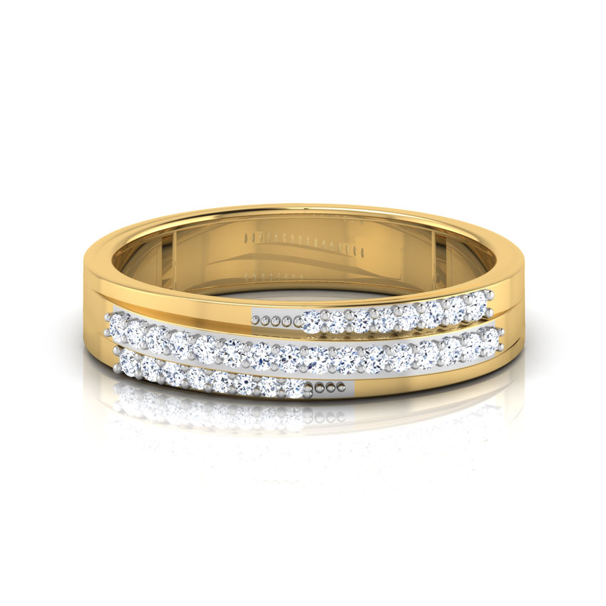 Leticia 3 Row Diamond Band