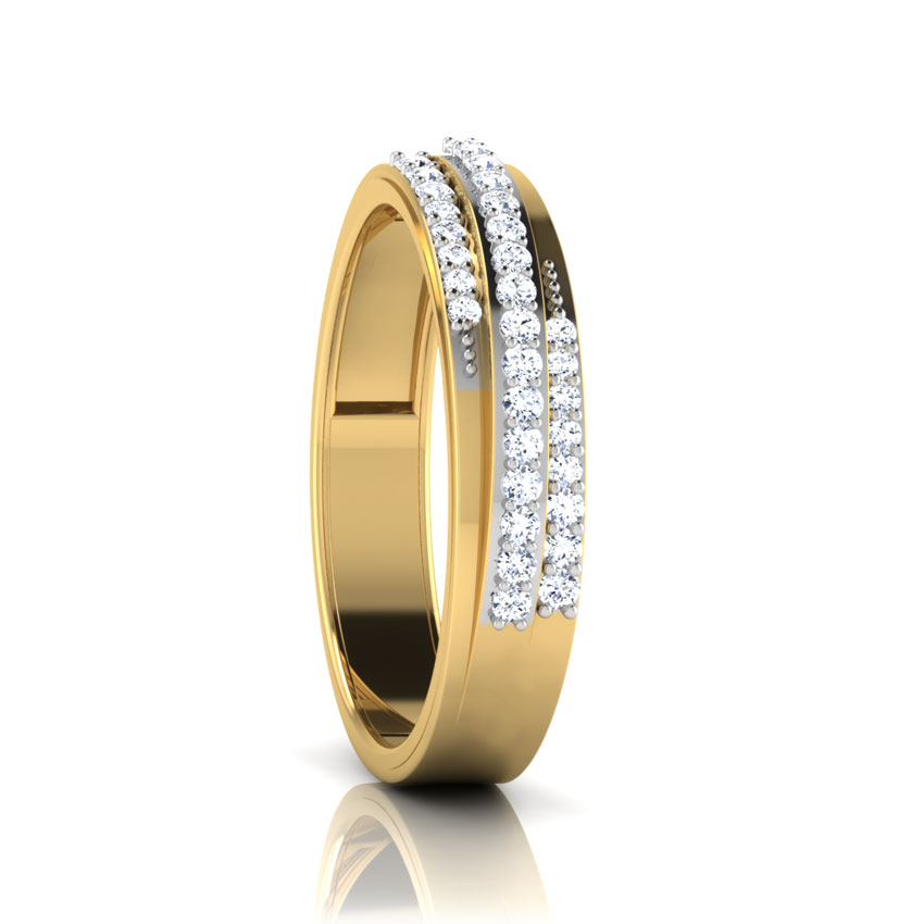 Leticia 3 Row Diamond Band