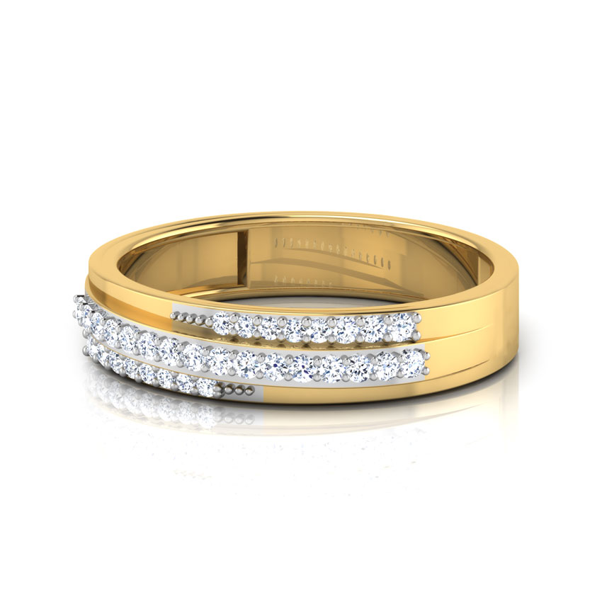 Leticia 3 Row Diamond Band