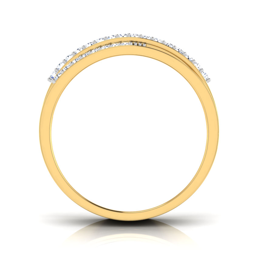 Leticia 3 Row Diamond Band