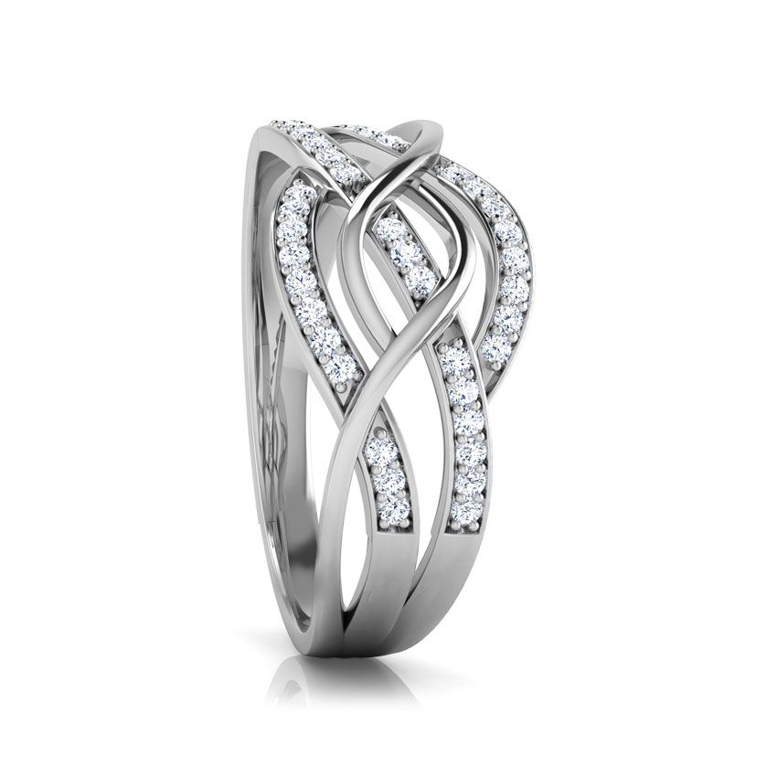 Manela Intertwined Diamond Band Manela Intertwined Diamond Band