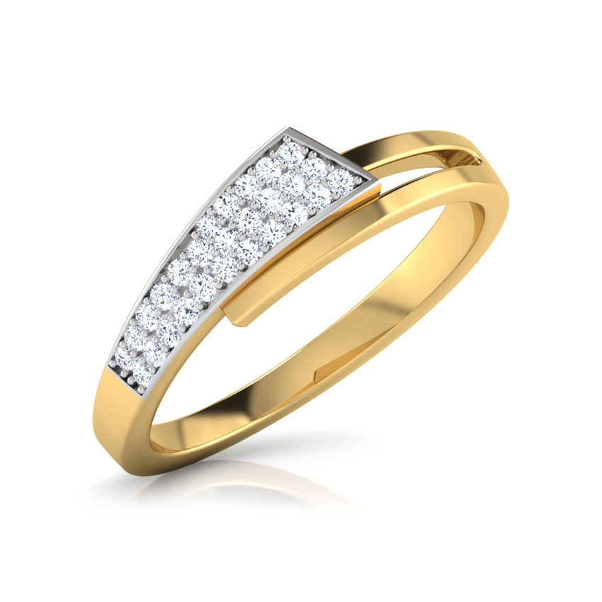 Lina Folded Fan Diamond Band