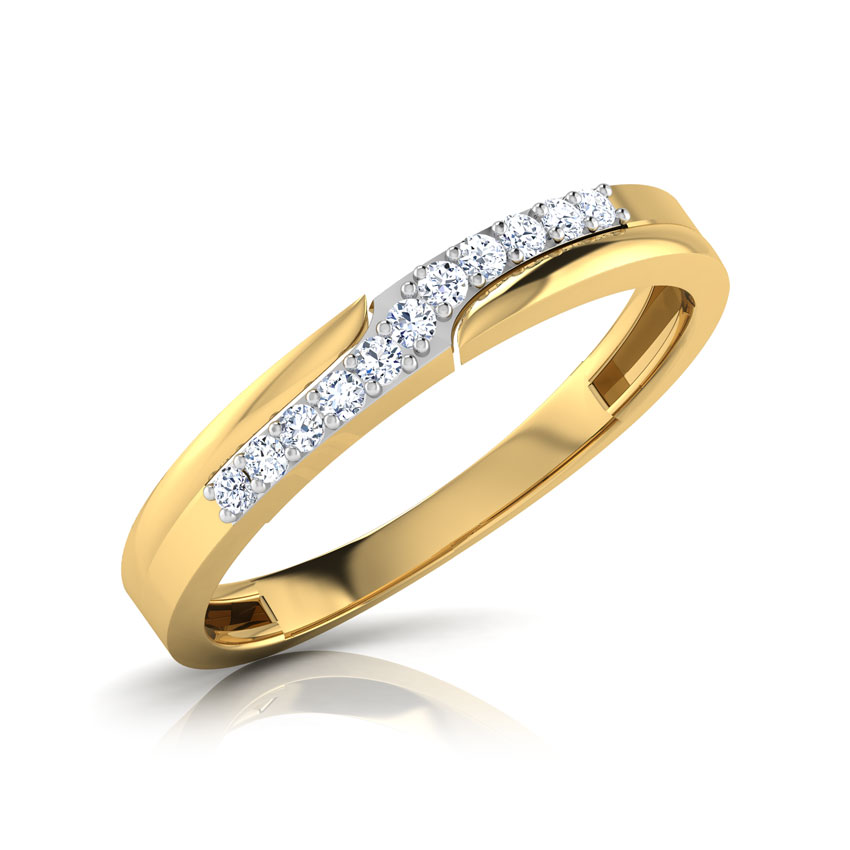 Diamond Rings 18 Karat Yellow Gold Goldie Sparkle Diamond Band