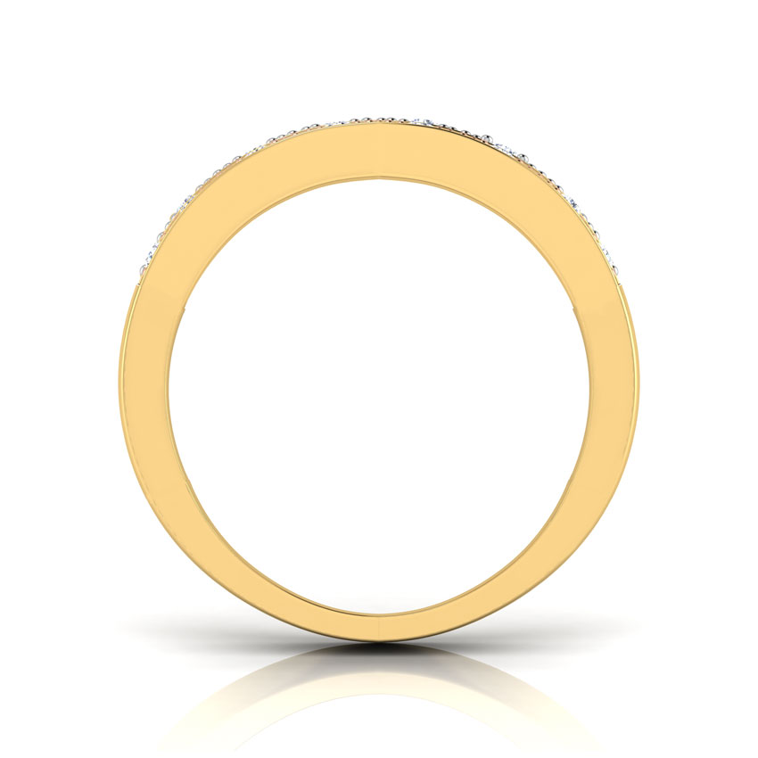 Linda 3-Tone Diamond Band Linda 3-Tone Diamond Band