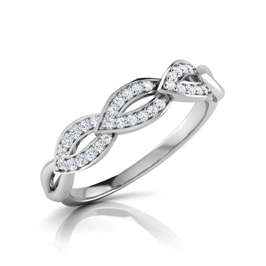 Lamula Leaf Linked Diamond Band
