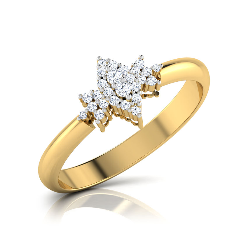 Diamond Rings 18 Karat Yellow Gold Matilda Ornate Diamond Ring