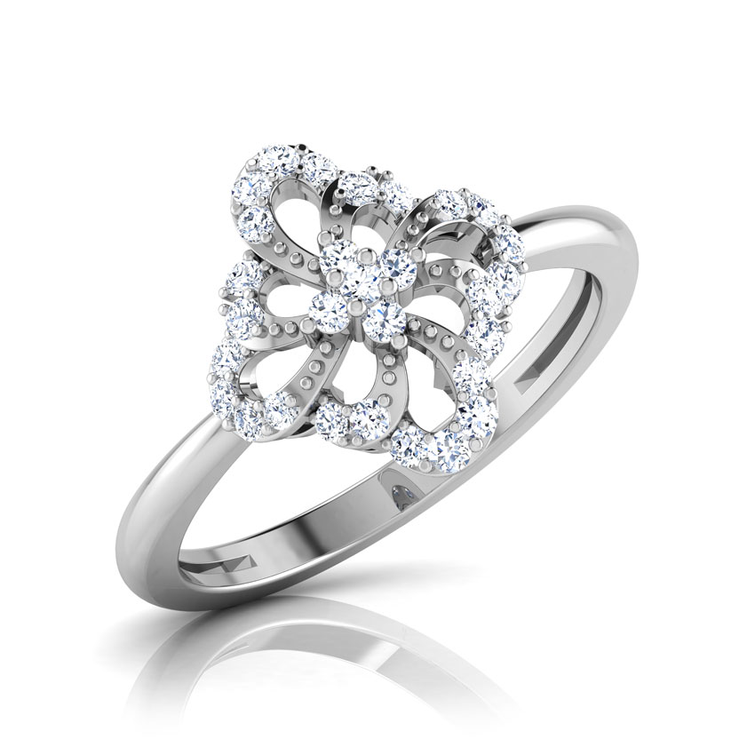 Kida Cluster of Pear Diamond Ring