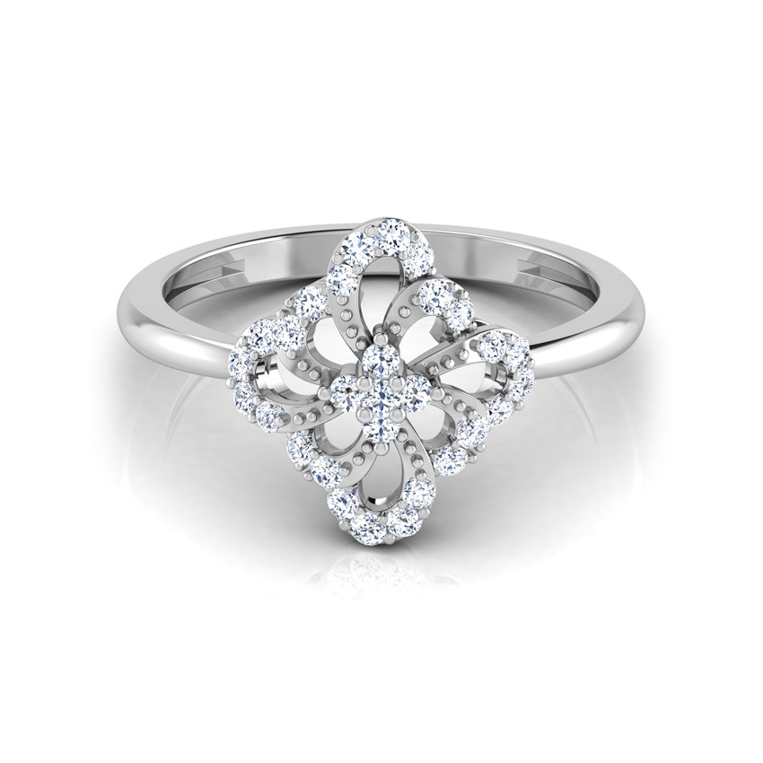 Kida Cluster of Pear Diamond Ring