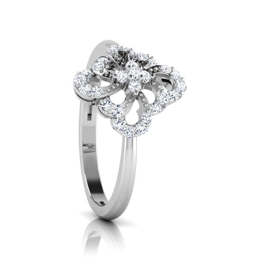 Kida Cluster of Pear Diamond Ring