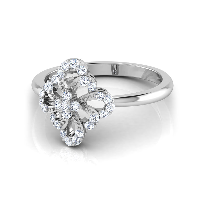 Kida Cluster of Pear Diamond Ring