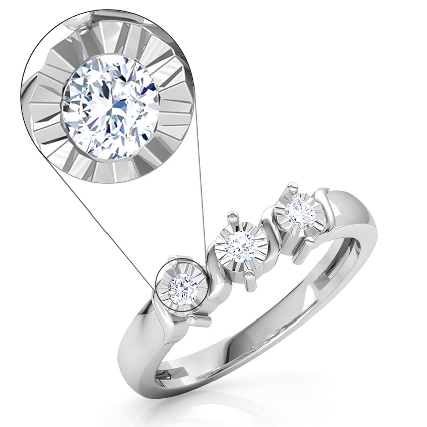 Triplet Miracle Plate Diamond Ring Triplet Miracle Plate Diamond Ring