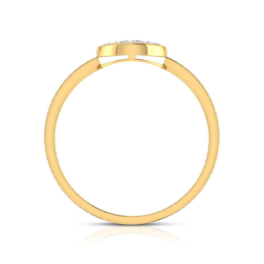 Zoe Button Diamond Ring