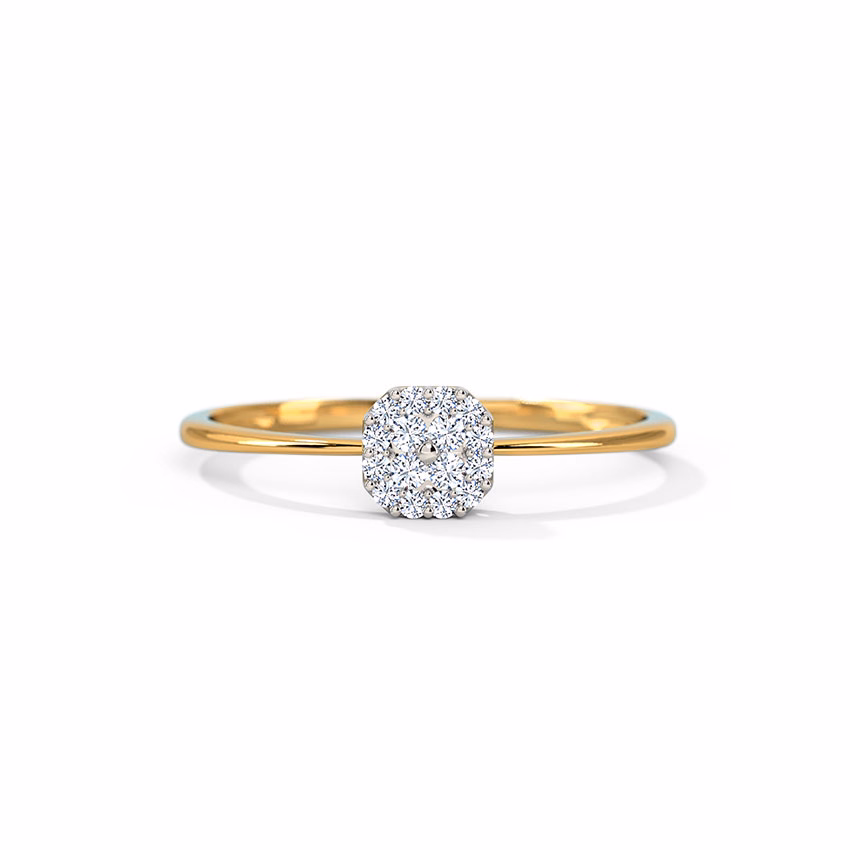 Diamond Rings 18 Karat Yellow Gold Emily Diamond Crush Ring