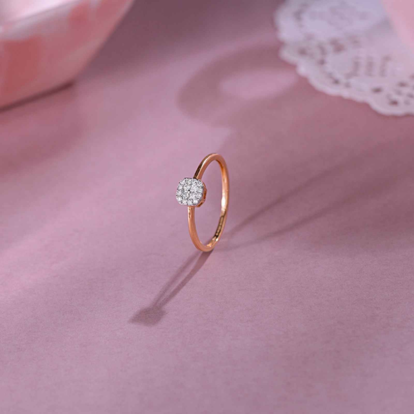Diamond Rings 18 Karat Yellow Gold Emily Diamond Crush Ring