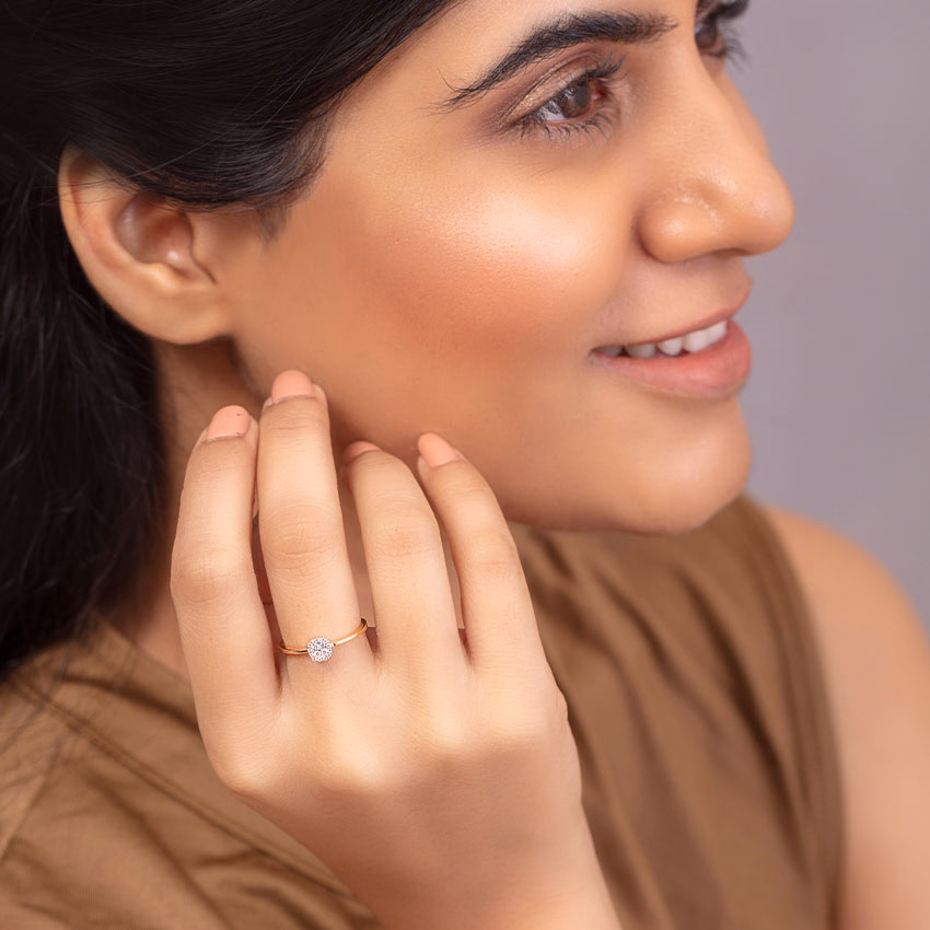Diamond Rings 18 Karat Yellow Gold Emily Diamond Crush Ring