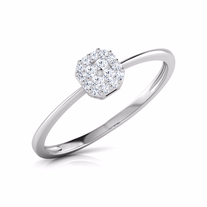 Diamond Rings 18 Karat White Gold Emily Diamond Crush Ring