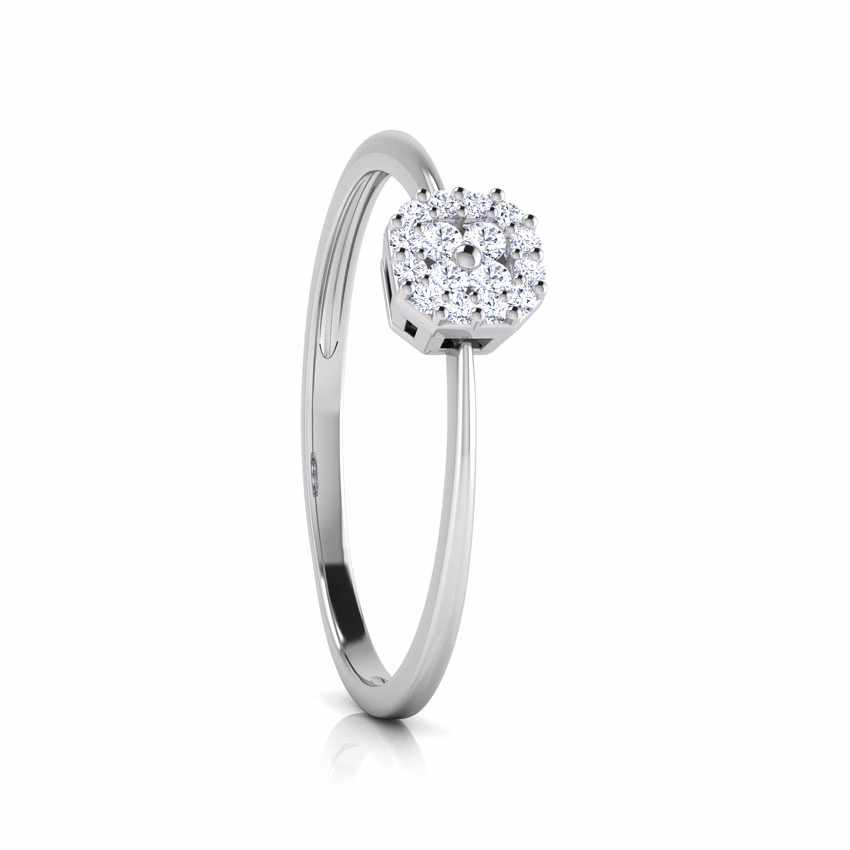 Diamond Rings 18 Karat White Gold Emily Diamond Crush Ring