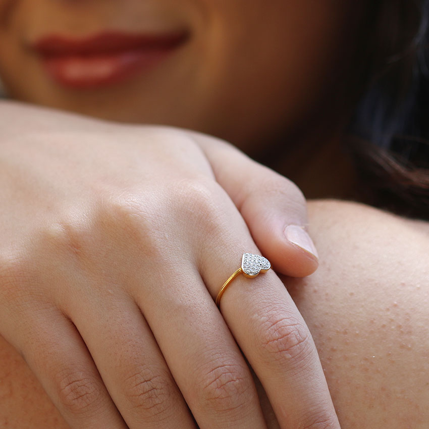 Chloe Heart Cluster Diamond Ring Chloe Heart Cluster Diamond Ring